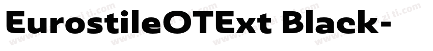 EurostileOTExt Black字体转换